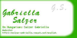 gabriella salzer business card